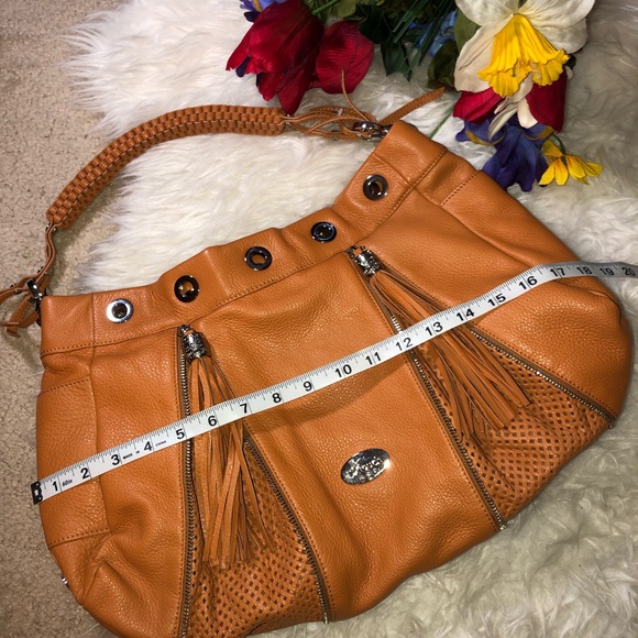 🌺NWOT Italian leather expandable HOBO bag 🌺 - Picture 2 of 9